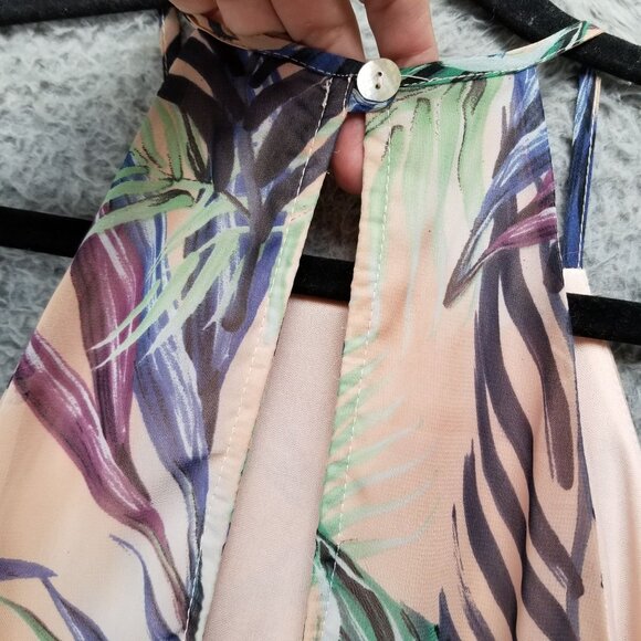 Show Me Your Mumu Dress Womens Small Gomez Pink Tropical Trapeze Halter Mini - Picture 7 of 11